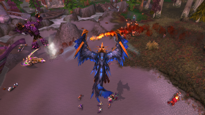 Bravely watching elves die.